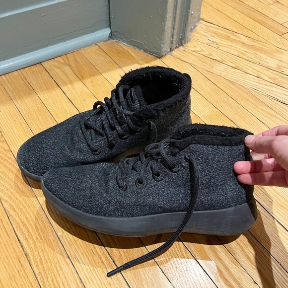 Allbirds Black Wool Ankle Boots - Warm and Water-repellant - Size 9 Women’s - Picture 1 of 13